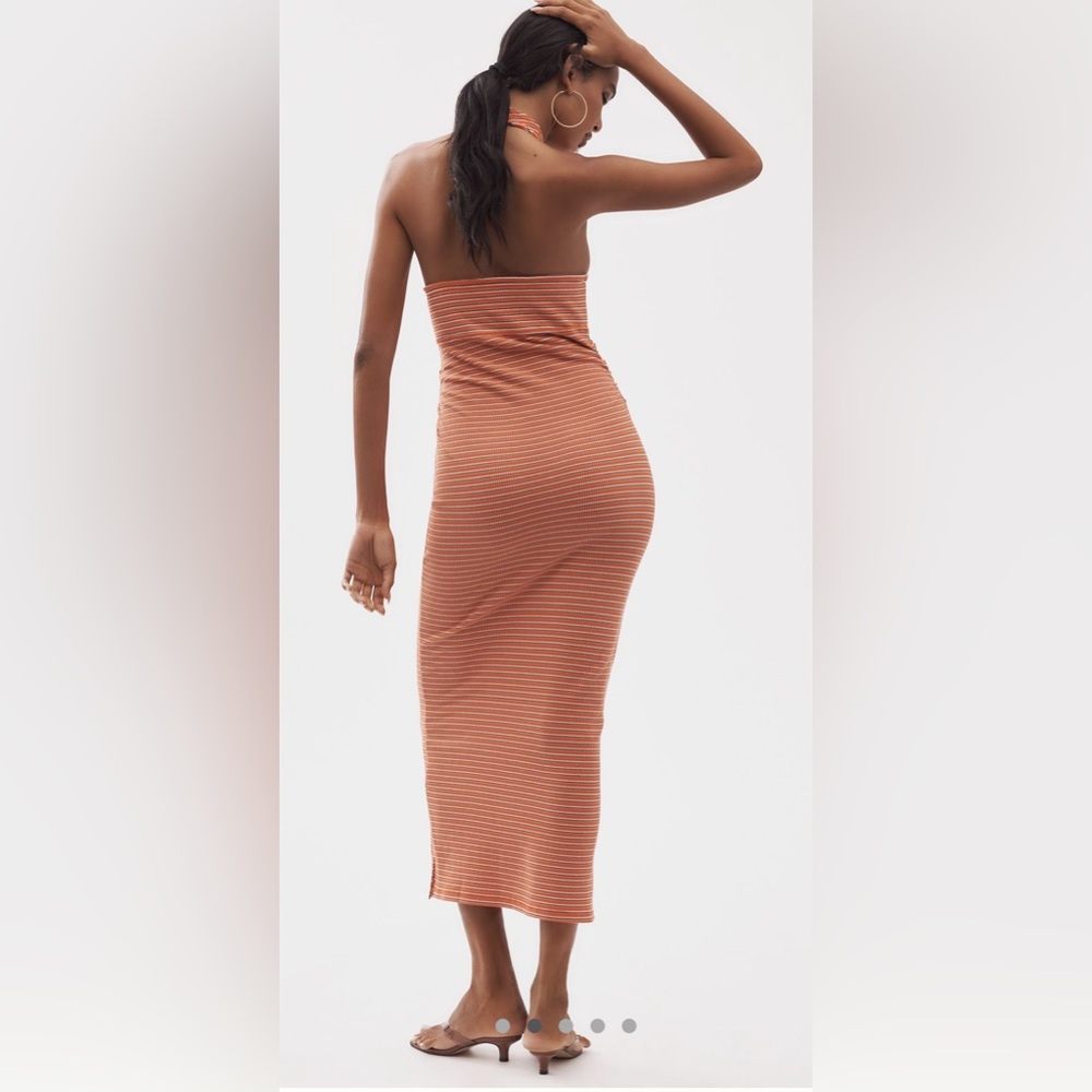 NWT Anthropologie High Tide Halter Slim Midi Dress, size XL - Picture 2 of 8